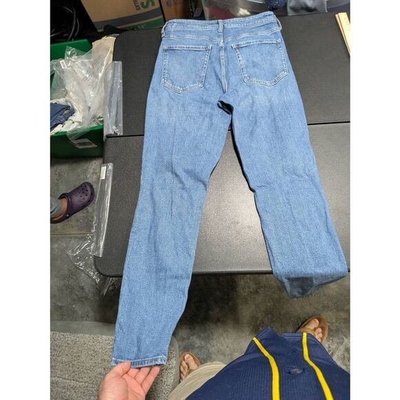 Old Navy High-Waisted O.G. Straight Ripped Tall Women's 8 - Picture 5 of 7